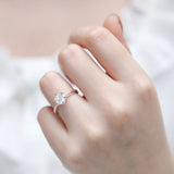 Load image into Gallery viewer, 925 1CT Moissanite Sterling Silver Engagement Ring