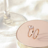 Load image into Gallery viewer, 3 ct Pear Cut 925 Sterling Silver Moissanite Bridal Set