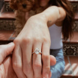 Load image into Gallery viewer, 3.5CT 925 Silver Engagement Oval Cut Moissanite Ring