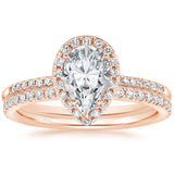 Load image into Gallery viewer, 3 ct Pear Cut 925 Sterling Silver Moissanite Bridal Set