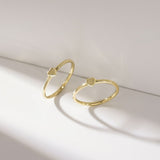 Load image into Gallery viewer, Ringsmaker 14K Gold Plated 925 Sterling Silver Rings Women Stackable Wedding Bands