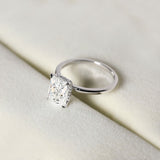 Load image into Gallery viewer, Ringsmaker 3Ct 925 Sterling Silver Rings Radiant Cut Solitaire Cubic Zirconia CZ Women Engagement Bands