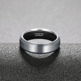 Load image into Gallery viewer, Ringsmaker 6mm Silver Color Tungsten Carbide Ring Brushed Ring Man Women Engagement Wedding Bands