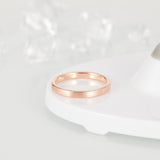 Load image into Gallery viewer, Ringsmaker 3mm Brushed Tungsten Carbide Rings Rose Gold Women Engagement Wedding Bands