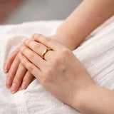 Load image into Gallery viewer, Ringsmaker 4mm Gold Color Titanium Ring Dome High Polished Man Women Wedding Bands