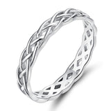 Load image into Gallery viewer, Ringsmaker 925 Sterling Silver Ring Women Celtic Knot Wedding Bands